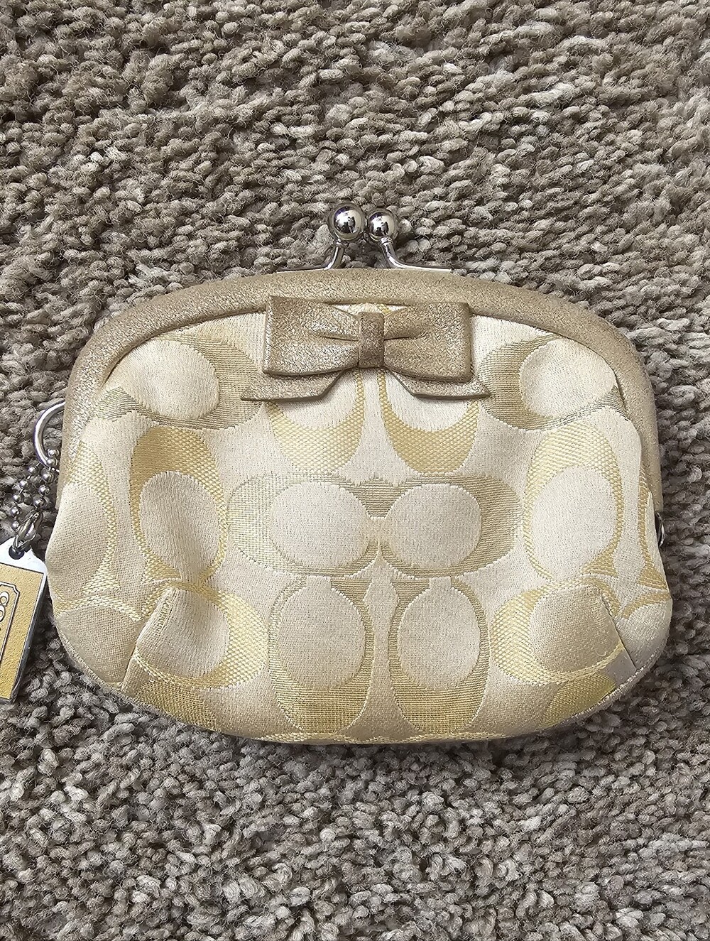 Coach Signature Bow Coin Purse - Picture 2 of 4